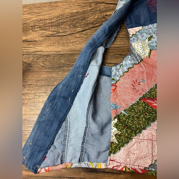 Desigual Denim Patchwork Vest - Picture 5 of 11